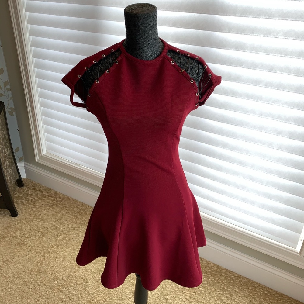 Edgy A-Line Mini Dress